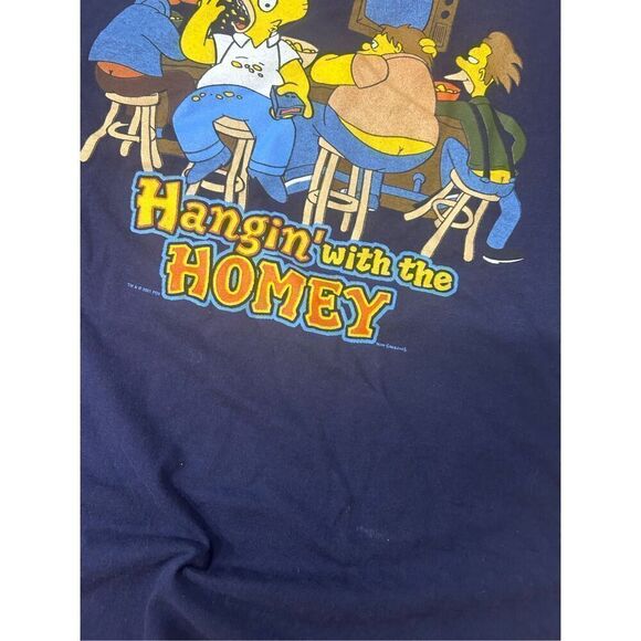 Vintages 2001 FOX THE SIMPSONS Hangin With The Homey T-SHIRT Mens L Beer - Picture 3 of 5